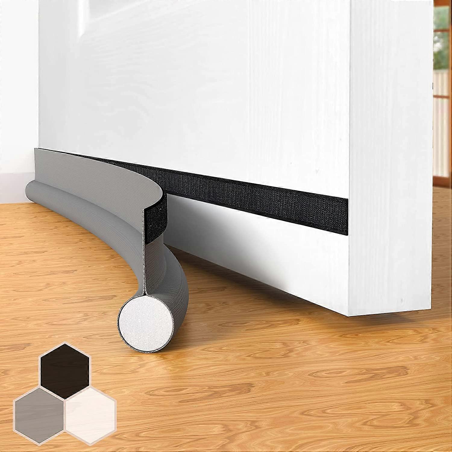 Junta de puerta autoadhesiva a prueba de viento para puertas, 94cm , gris