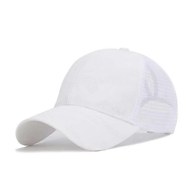 Sports Running Cap Sunshade Breathable Cotton Ponytail With Adjustable Back Closure For Messy High Buns Hat Headwear