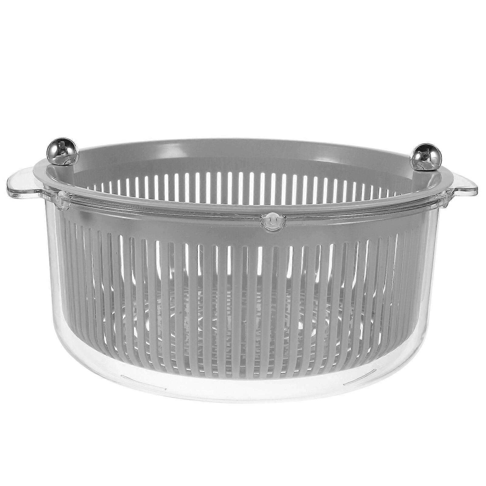 Reusable Strainer Colander Bowl Double Layer Fruits Vegetable Washing Basket Drain Bowl