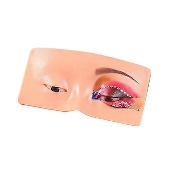 Face Eyes Makeup Practice Board 3D Realistic Face Skin Board Practice Model for Eyeshadow Eyeliner Eyebrow Lash Mapping