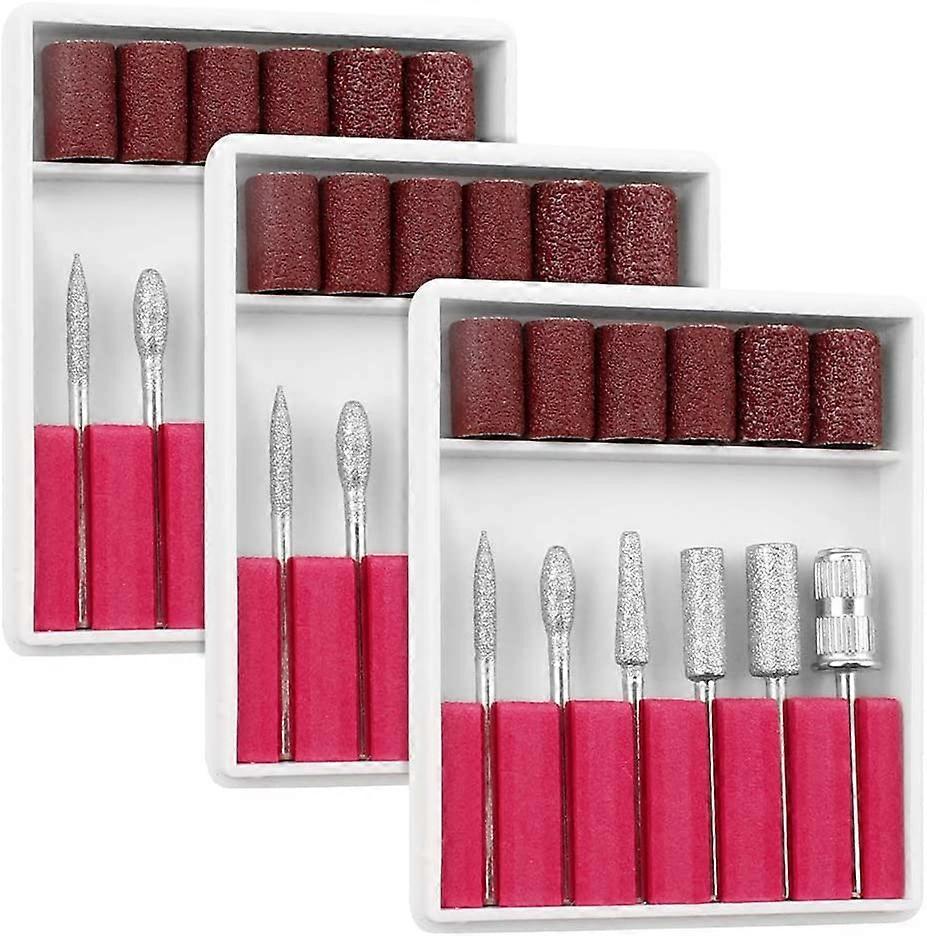 3pcs 30-Nail Polishing Head Set