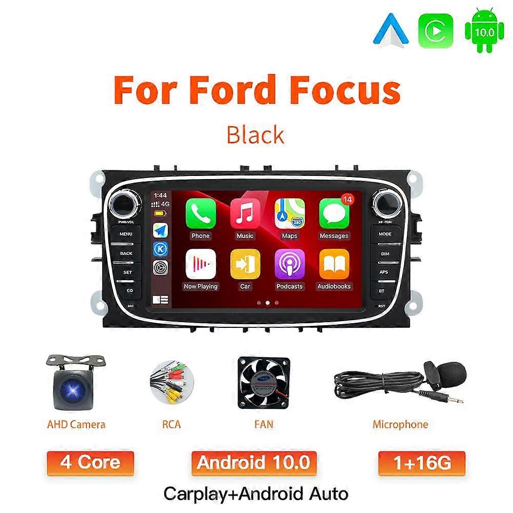 GATAXASKY Car Android CarPlay Radio Multimedia Player For Ford Focus S-Max Mondeo 9 Galaxy C-Max GPS Navigation Video NO DVD