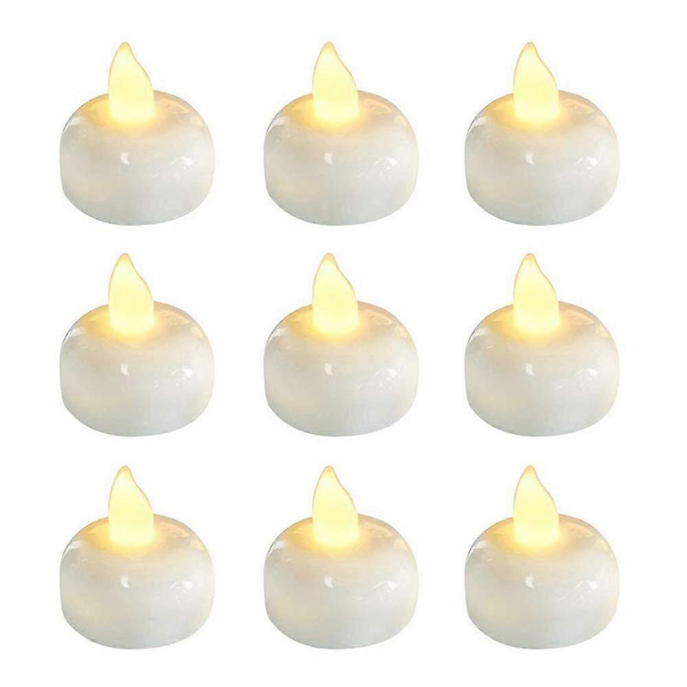 1 or 2 Pieces Remote Control Flicker Yellow Light Flameless LED CandlesNight Lights Lamp Battery Operated Wedding Decor