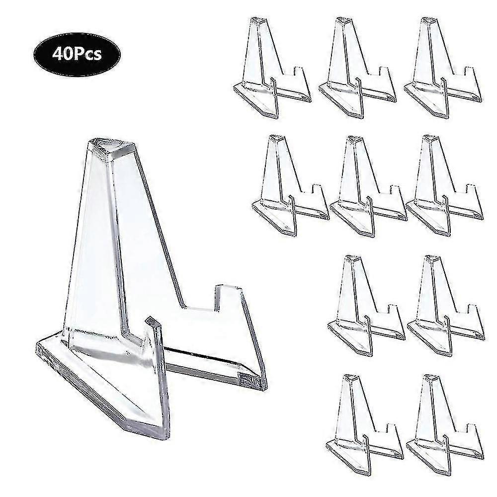Promotional sales 40 Pieces Acrylic Coin Display Stand Small Easel