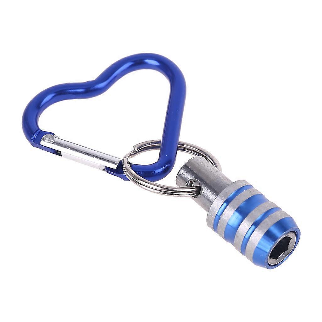 1/4 Inch Hex Shank Screwdriver Bits Holder Extension Bar Drill Screw Adapter Quick Release Easy Change Keychain