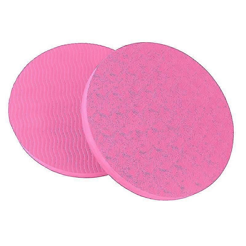 Round Yoga Support Mat Convenient Carry(pink)
