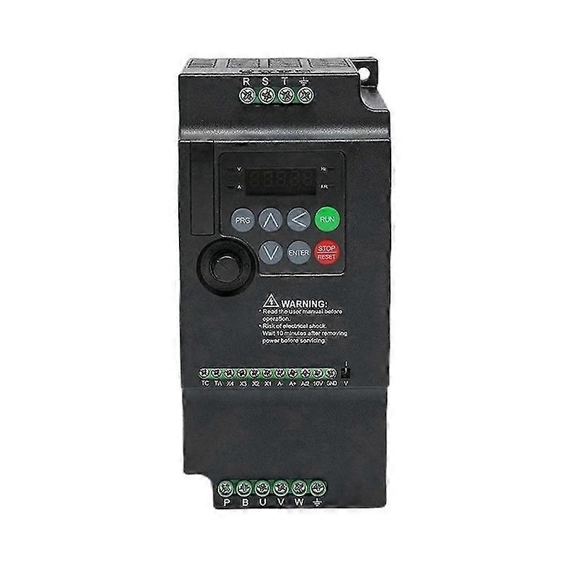 VFD Frequency Converter 220V to 380V Single Phase Input Three Phase Output Inverter 1.5KW Motor Speed Controller