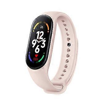 M7 Smart Watch Men Women Smartband M7 Heart Rate Smartwatch Fitness Tracker Blood Pressure Sport Smart Bracelet for mi band 7  pink50