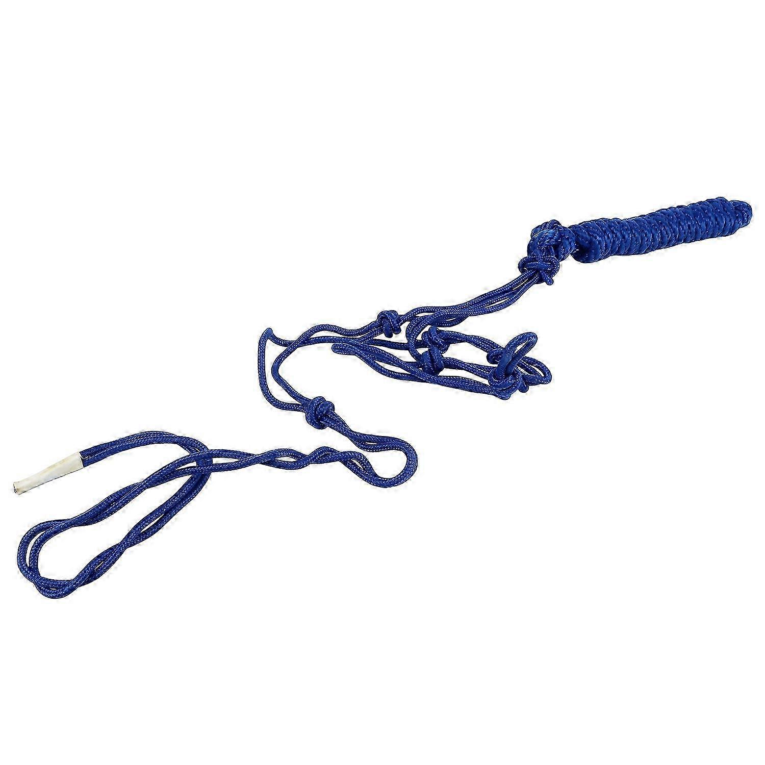 Rope Halter Multi Knots Safe Wearable Weaving Polyester Horse Halter for Training Daily Driving Blue