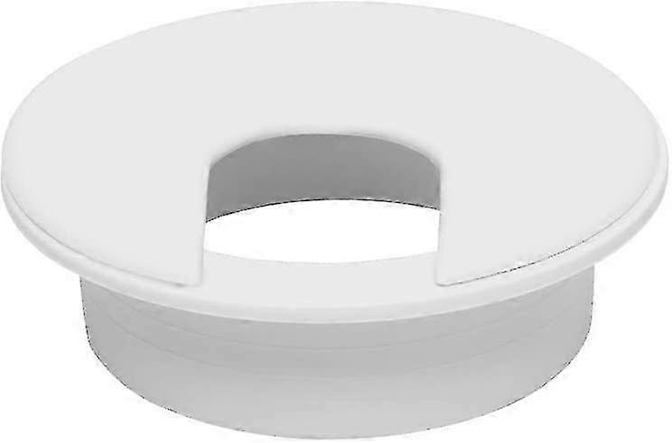 デスクグロメット 10個 丸型 埋め込み式ケーブルグロメット 50mm プラスチックカバー グロメットウェイ ケーブル整理 デスク用