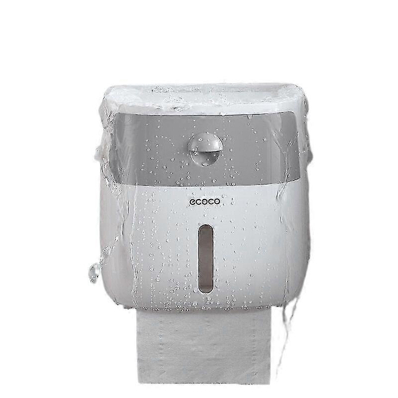 Multifunctional Tissue Box Household Waterproof And Punch-Free Tissue Paper Roll Rack Rack