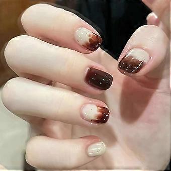 24 cool nagel kit met lijm gel springen kleuren halo verven full cover nepnagels