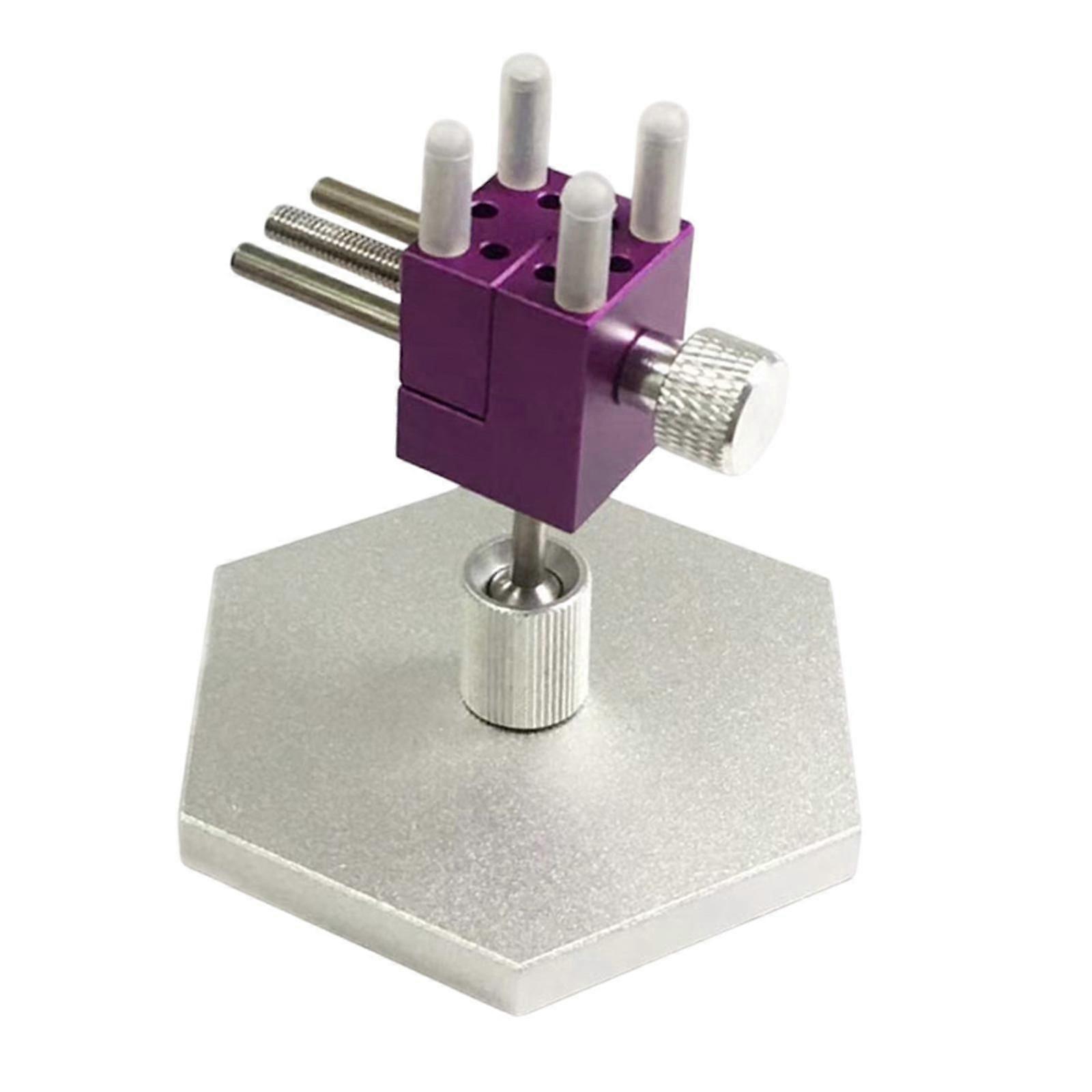 Mini Table Vise Practical Aluminum Alloy Small Bench Clamp for Model Figures Red