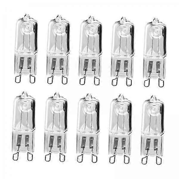 6x10Pcs 60W G9 Halogen Light Bulbs Durable G9 Bulb for Wall Sconces Floor Lamp