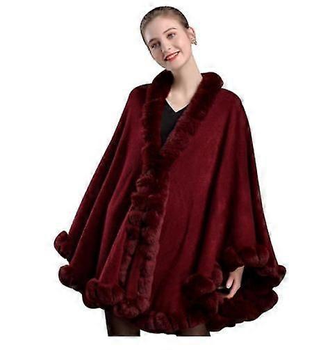 السيدات كيب ريكس الأرنب الفراء طوق وشاح شال كبير الدانتيل هيم