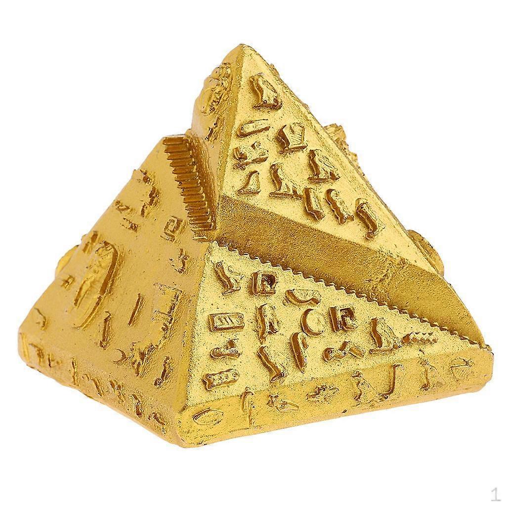 2.95'' Ancient Pyramids Figurine Pyramid Model Statue Resin Craft