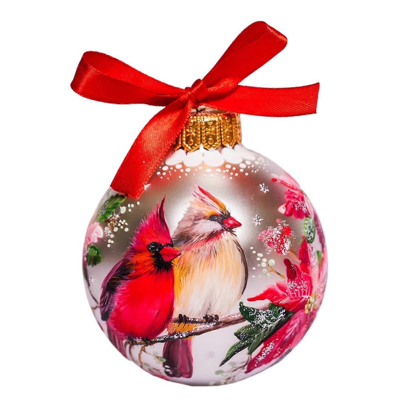 クリスマスデコレーションレッドカージナルハンギングボール松ぼっくりオーナメント