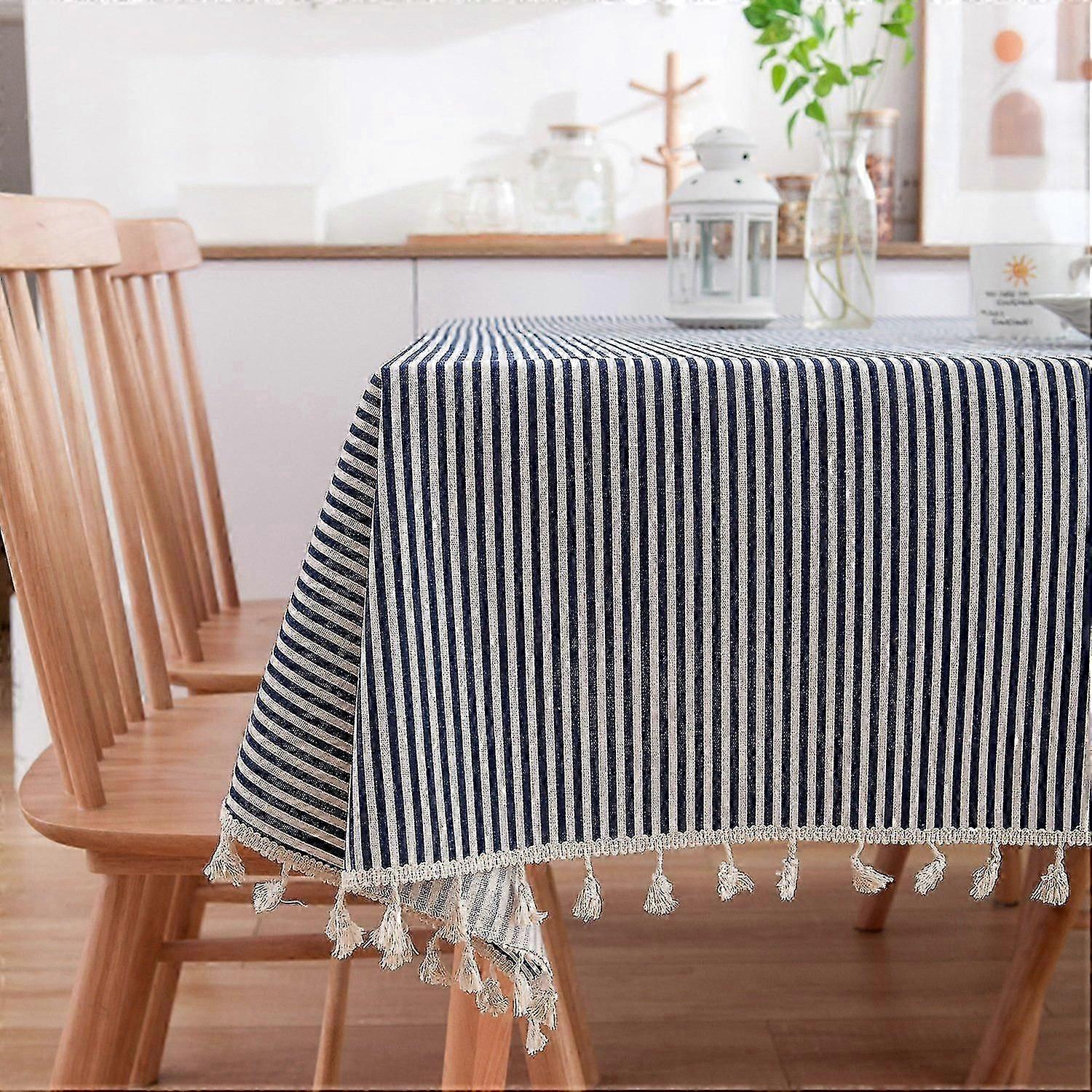 Tablecloth cotton linen fresh literature and art plaid rectangular red table cloth