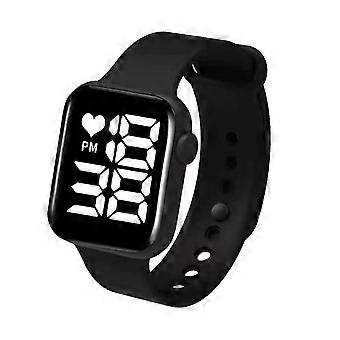 Digitaal horloge unisex vierkant groot gezicht led digitaal horloge elektronisch voor mannen horloge voor vrouwen student siliconen horloges