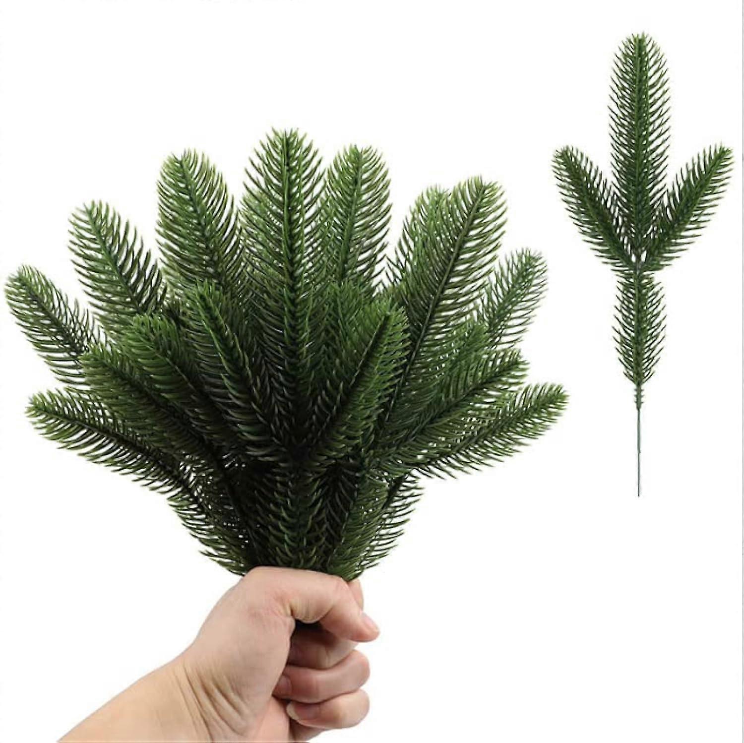 25PCS Artificial Pine Branches for Christmas Garlands