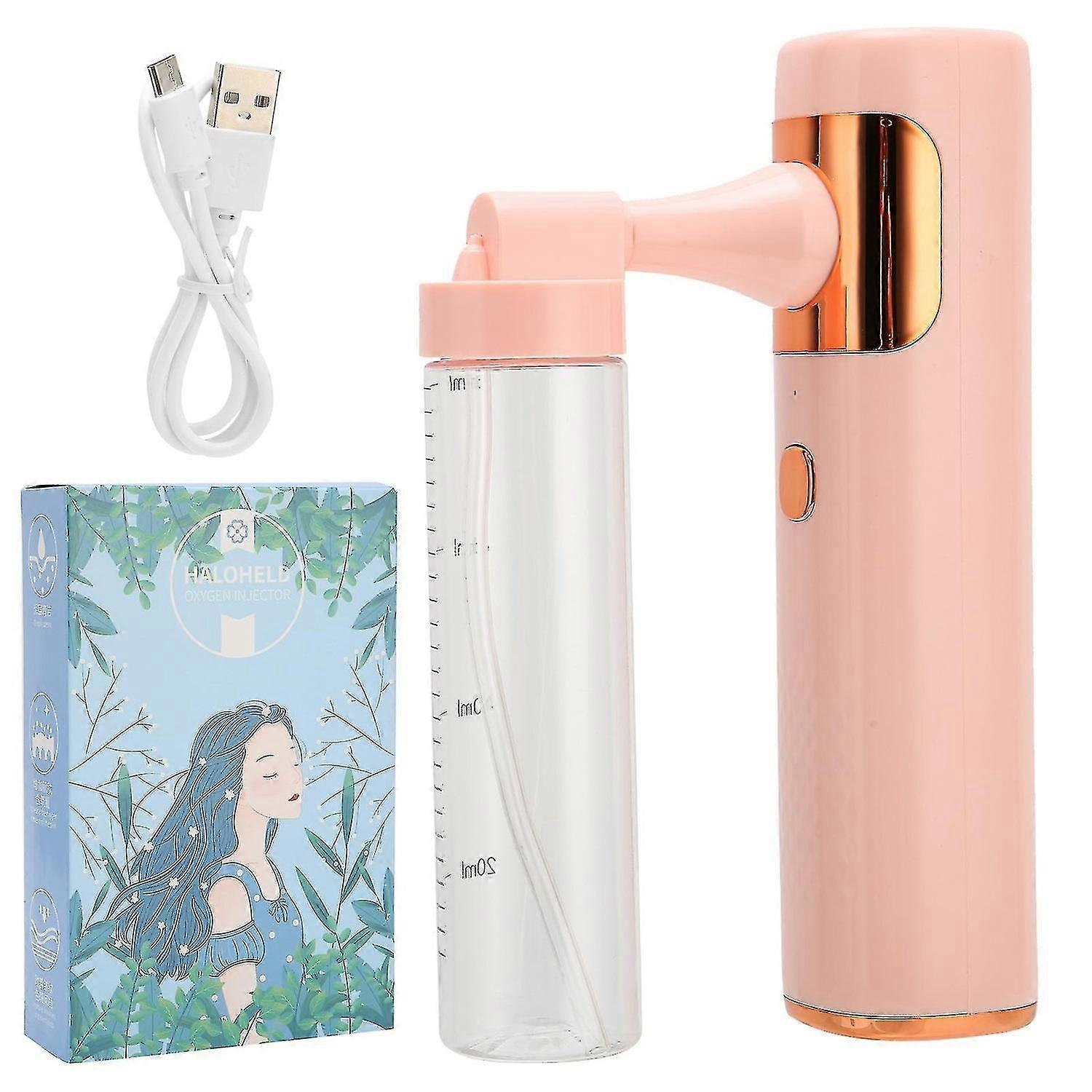 Rechargeable Electric Nanometer Atomizer Sprayer for Home Office School - Pink