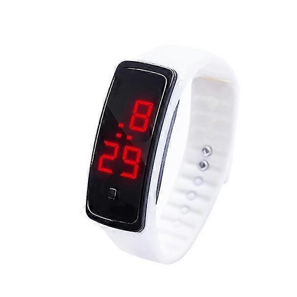 Led Digital Display Silicone Bracelet Children Electronic Watch
