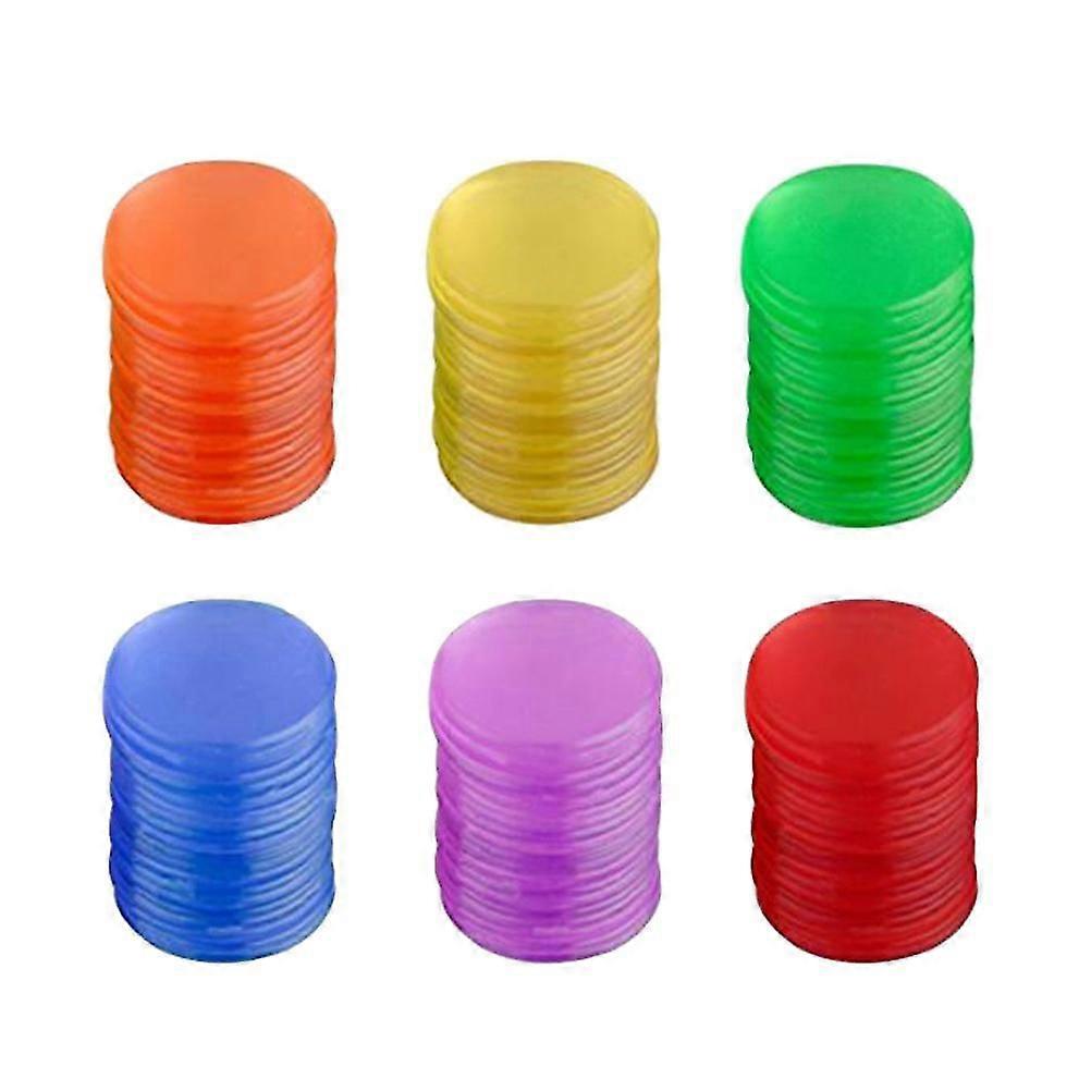 300 Pcs Magnetic Chips Bingo Chips Bingo Games Math Practice Chip Arts Crafts Chip Poker Game Accessory