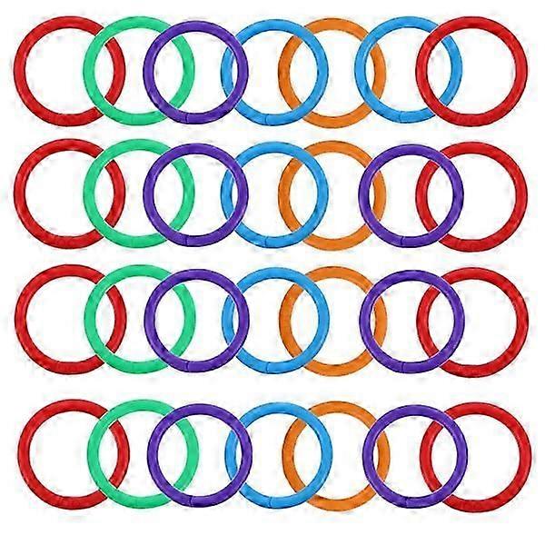 100pcs Loose Leaf Binder Rings Multi-purpose Snap Ring Loose Paper Notebook Ring