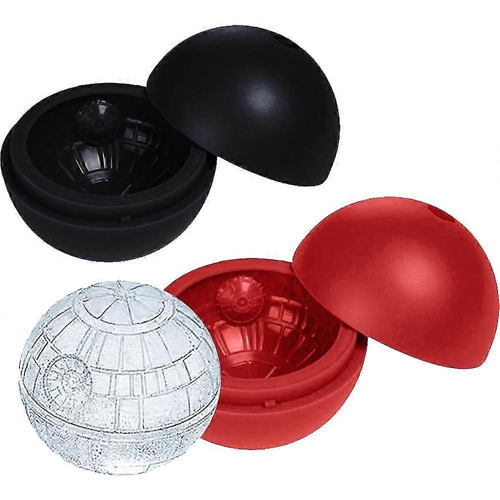 Mold Ice Cube Tray, Ice Ball Mold For Star Wars Lovers Or Christmas Party Theme black*red
