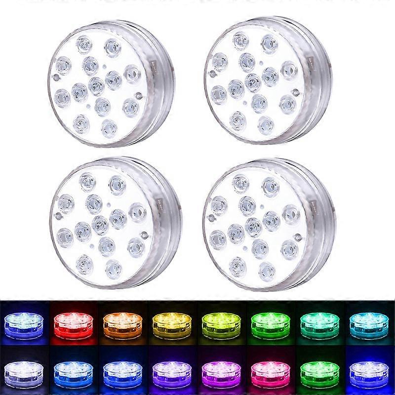 LED Remote Control Diving Light Pool Waterproof Underwater Lamp, Spec: 7cm 13 LEDs+RF21-key Remote Control
