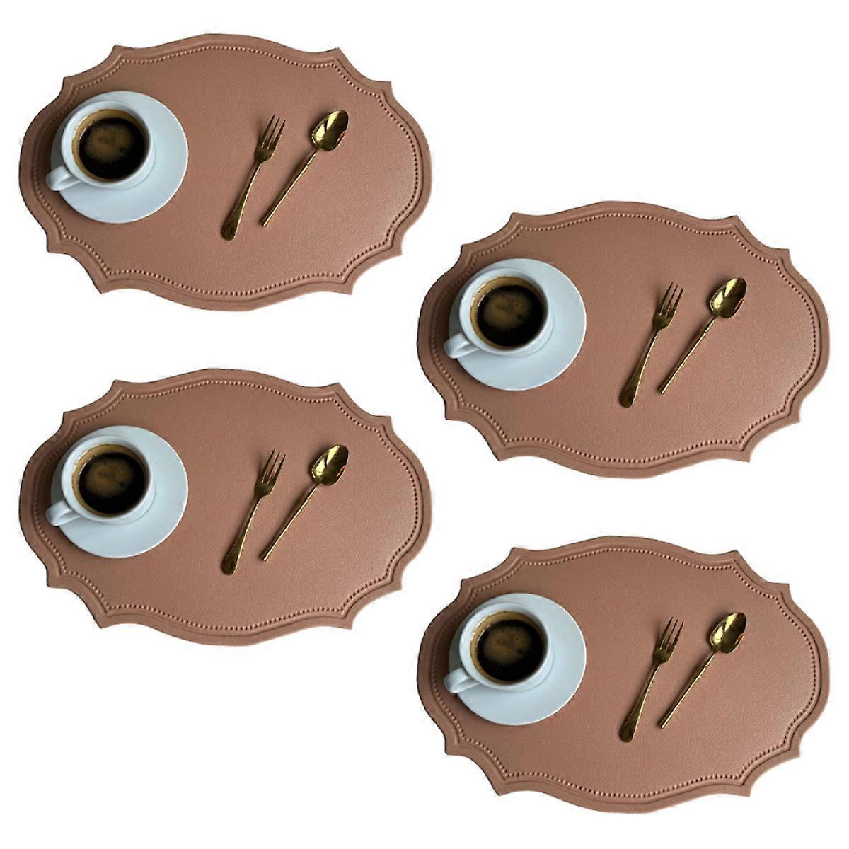 Washable synthetic leather placemat