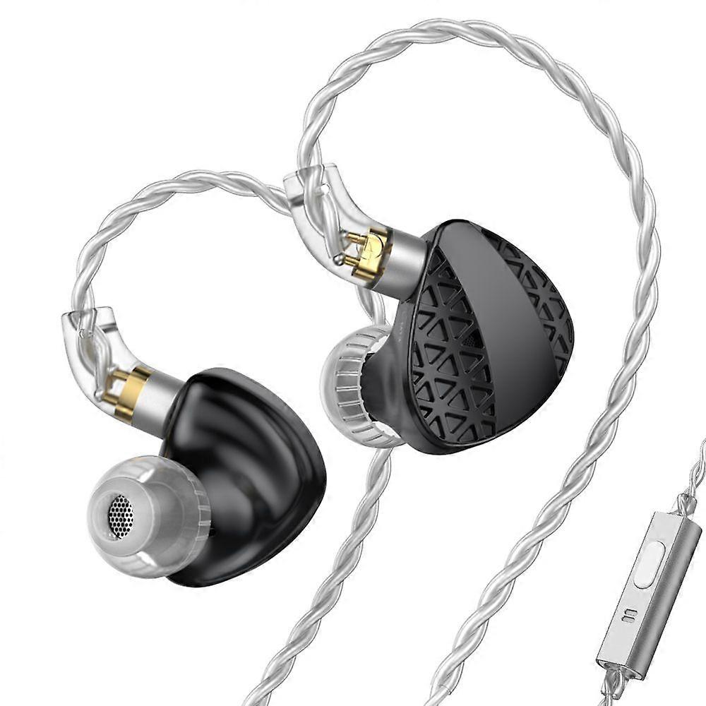 TRN MT3 In-Ear Monitor Headphones Noise Canceling Stage Dynamic Earphones with Dual-Chamber Dynamic Coil Stereo Sound Wired Earbuds
