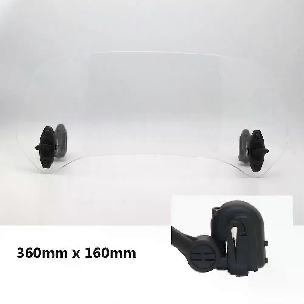 compatible forR 1200GS F800GS compatible forTmax compatible for compatible for Motorcycle Universal Windshield Clamp-On Variable Windscreen Spoiler Ex