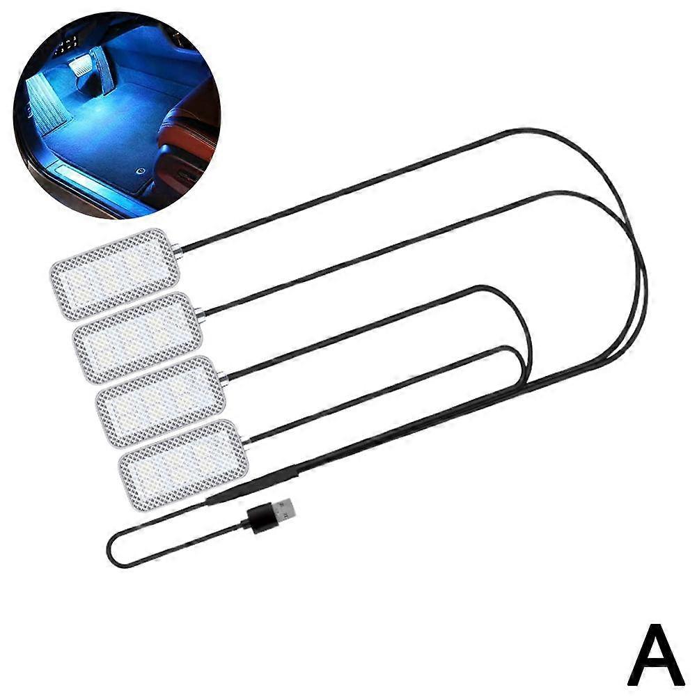 LED-atmosfäärijalkavalosarja Autotarvikkeet USB-sytytinvalo Auton sisävalot