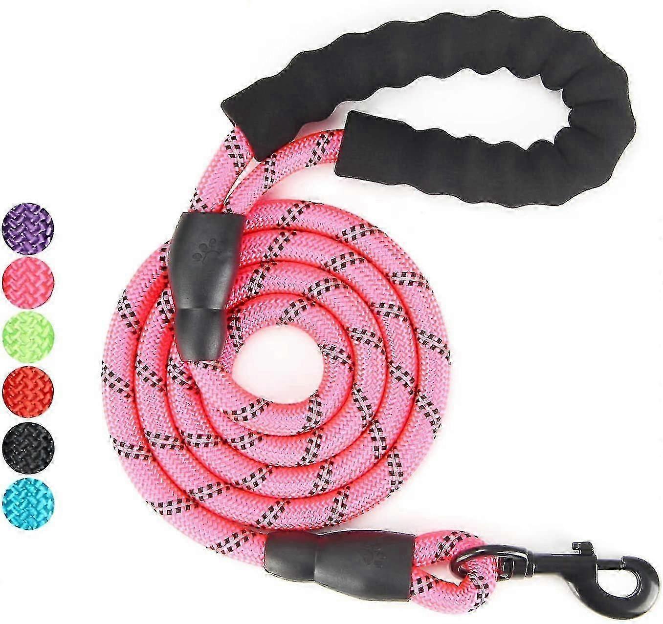 5 Ft Dog Leash With Comfortable Padded Handle, Strong Reflective Seams Of The Training Leash