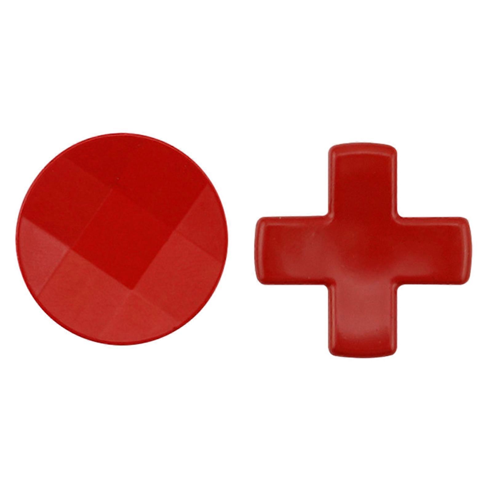 Versatile Gaming Accessory ABS Button Round Cross Key Durable Perfect for Various Game Genres & Players for Gaming  Red