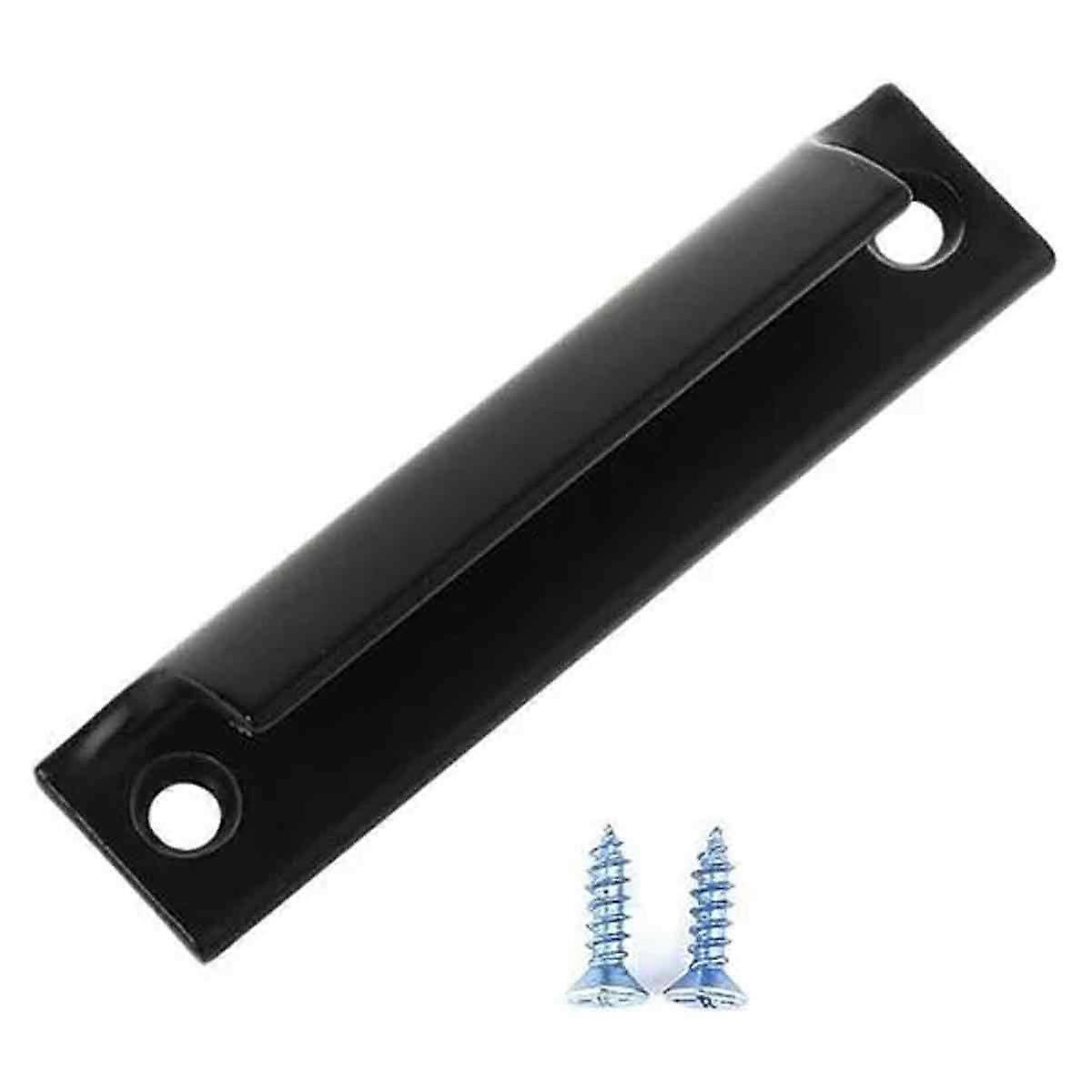 Door Handle Push-Pull Lock Sleeve Pulls Knob Balcony Doors and Windows Black