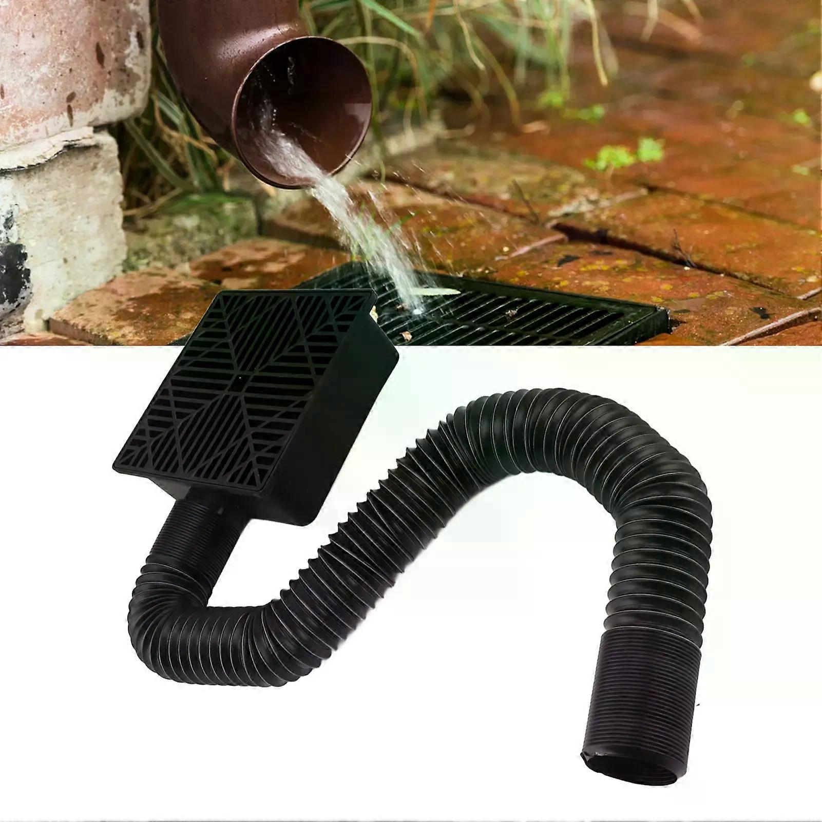 Gutter Downspout Extensions Flexible Explosion Proof Easy To Install PVC Catch Basin Downspout Extender for House