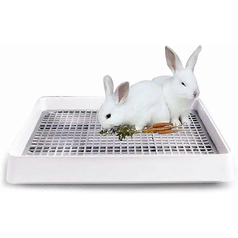 Oversized Rabbit Litter Box with Grid Cage Cat Litter Tray Oversized Rabbit Litter Box 5746.7.8cm(large)