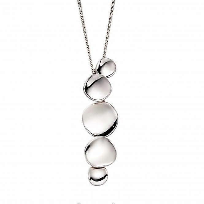 Φιορέλι Ασημί Οργανικό Μενταγιόν P4853