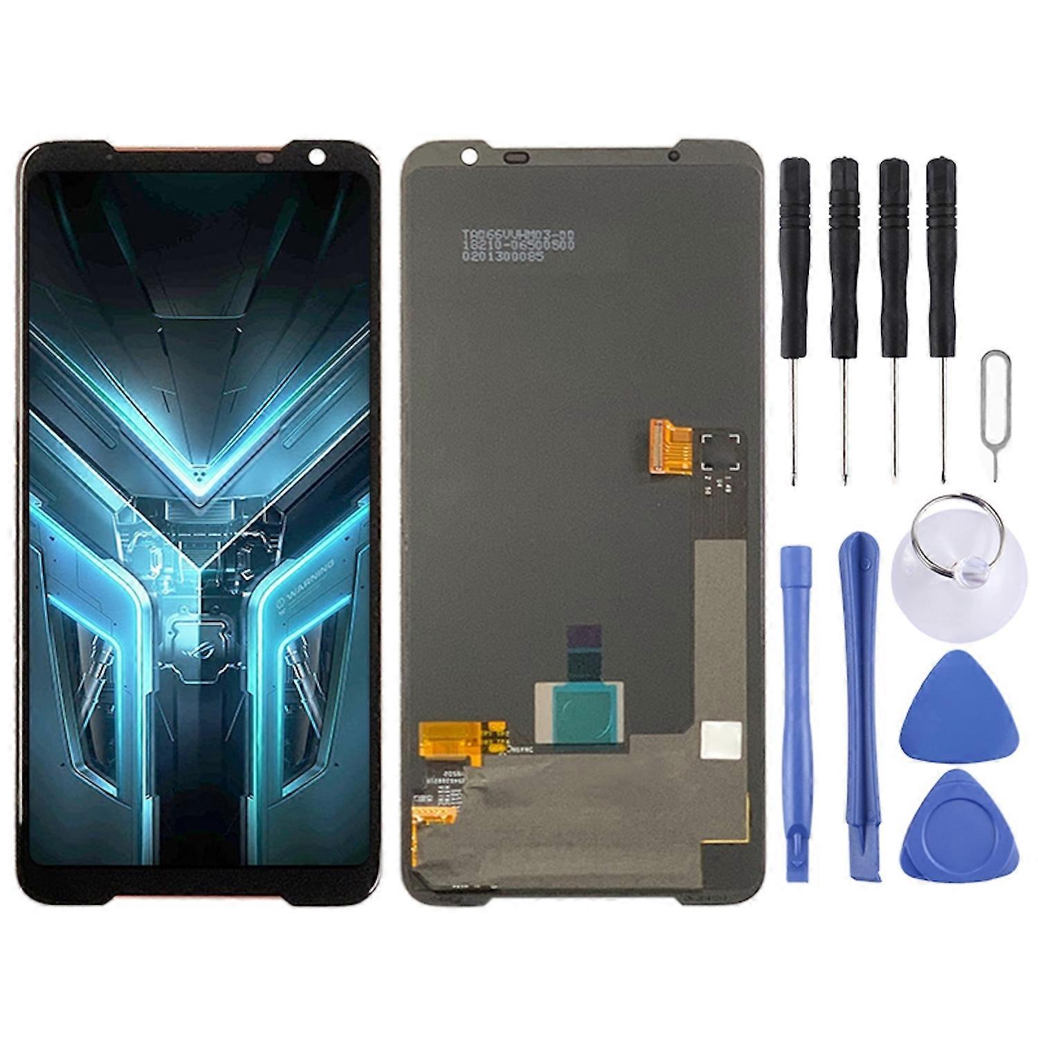 For Asus ROG Phone 3 ZS661KS Display Full OLED LCD Unit Touch Spare Part Repair Black New
