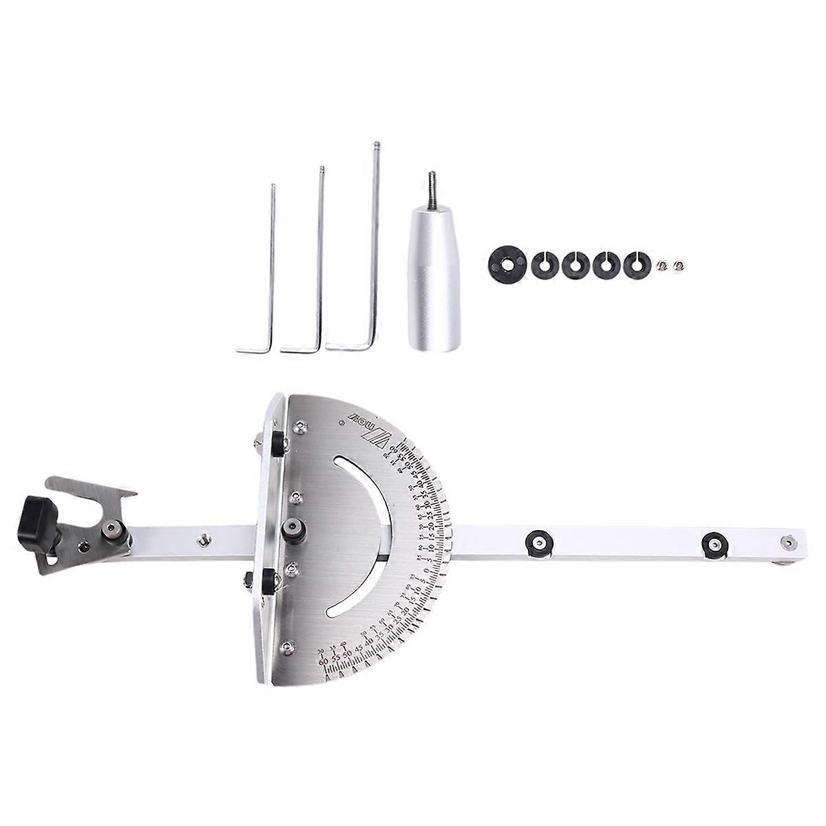 Miter Gauge Aluminum Handle Table Saw Router Miter Gauge Sawing Assembly Ruler Woodworking Tools