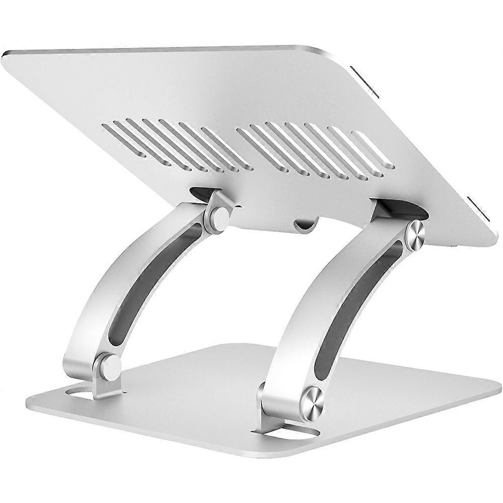 Angle Adjustable Metal Laptop Stand, More Ventilation & Scratch Prevention for 10 To 15.6 Inch Notebooks, Upgrade Your Office Space