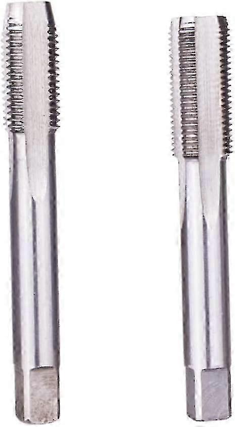 Silver Left-Hand Thread Tap Set for Bicycle Crank Repair 2 Pieces