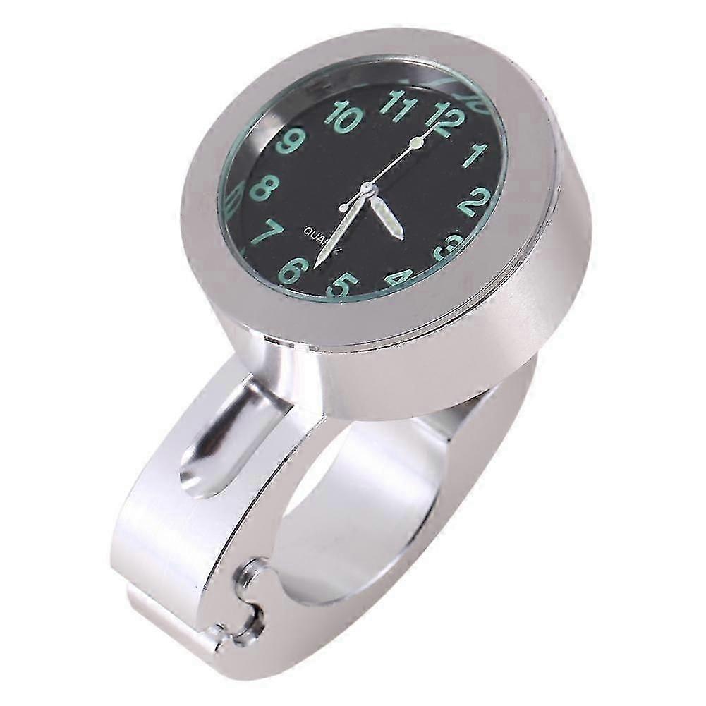Motorcycle Handlebar Clock, 7/8 Inch Universal Chrome Plated Motorcycle Clock Watch