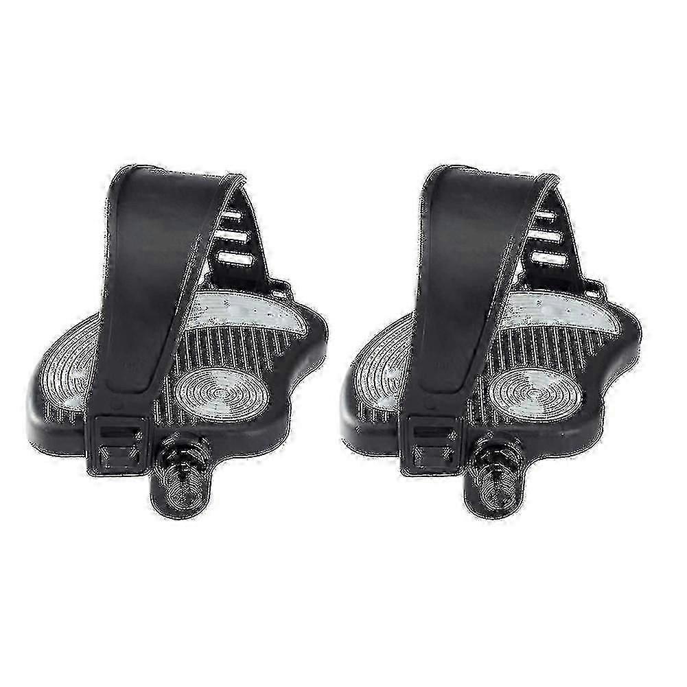Pedais de bicicleta ergométrica com alças para bicicleta de spinning e bicicleta ergométrica estacionária indoor, 9/16 polegadas