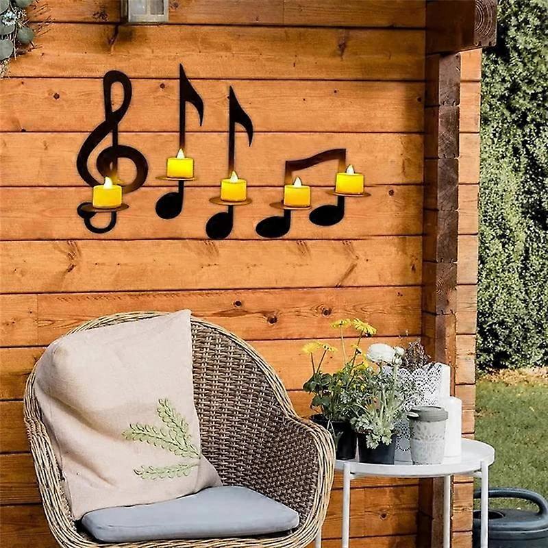 4 stk. nodelysholdere - vægmonterede hængende lysestager