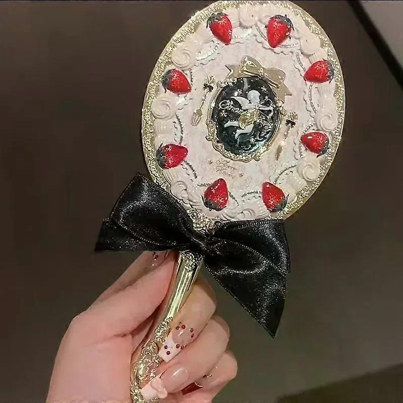 花は蝶の雲の襟のコレクション化粧品ミラー手持ちミラー絶妙なレリーフメイクアップツールマーメイドミラーを知っています