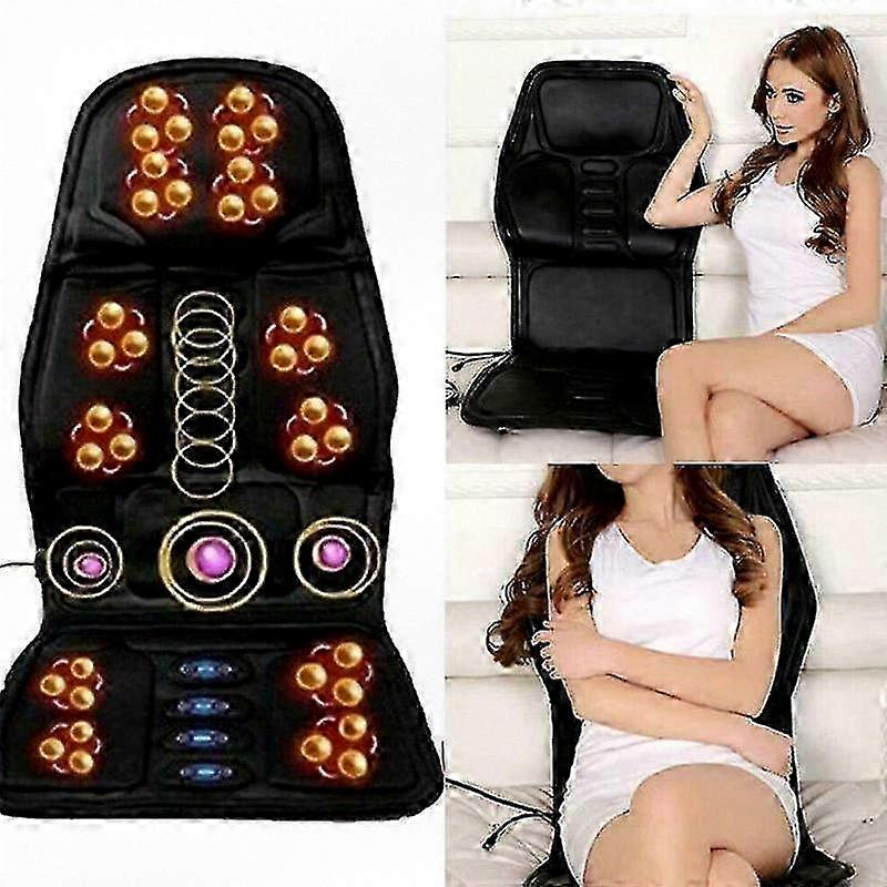 8-mode massage seat pad for car & office, back relief cushion, portable mat with multiple settings (149 chars)