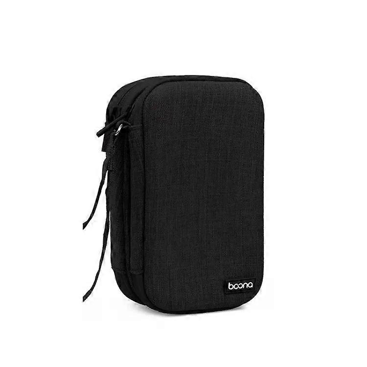 Double-Layer Hard Disk Storage Bag-EVA Hard Shell,Black | Black